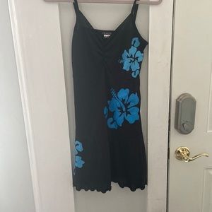 Black floral sundress